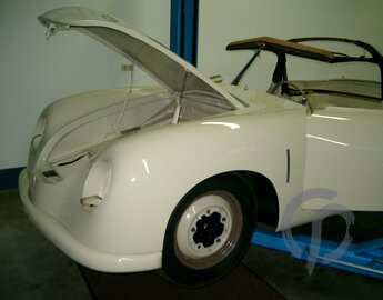 Anpassungsarbeiten am Porsche 356 C1 Keibl Cabrio nach der Lackierung